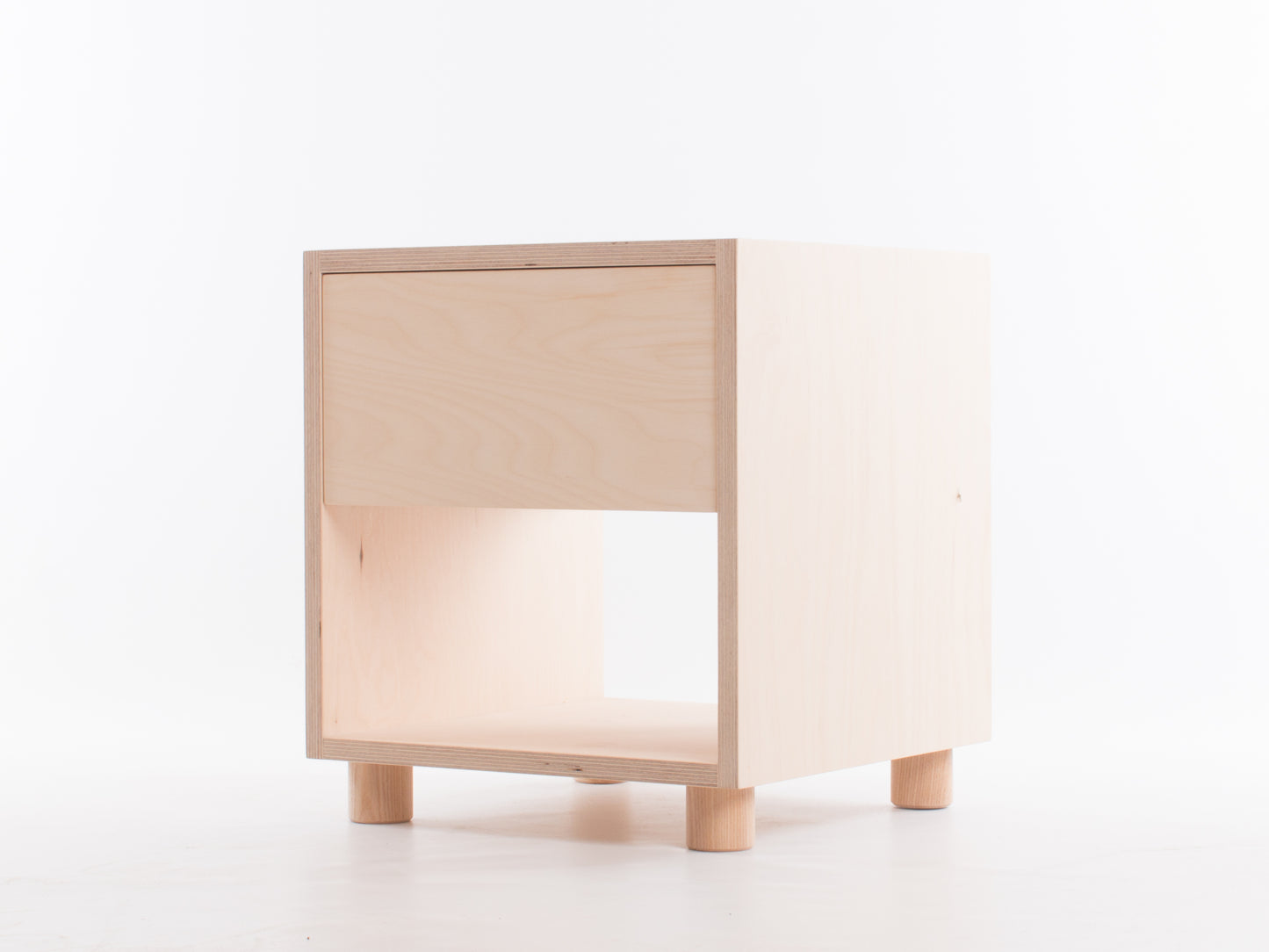 Box Side Table with Drawer