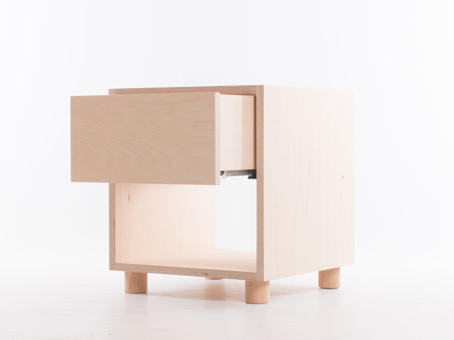 Box Side Table with Drawer