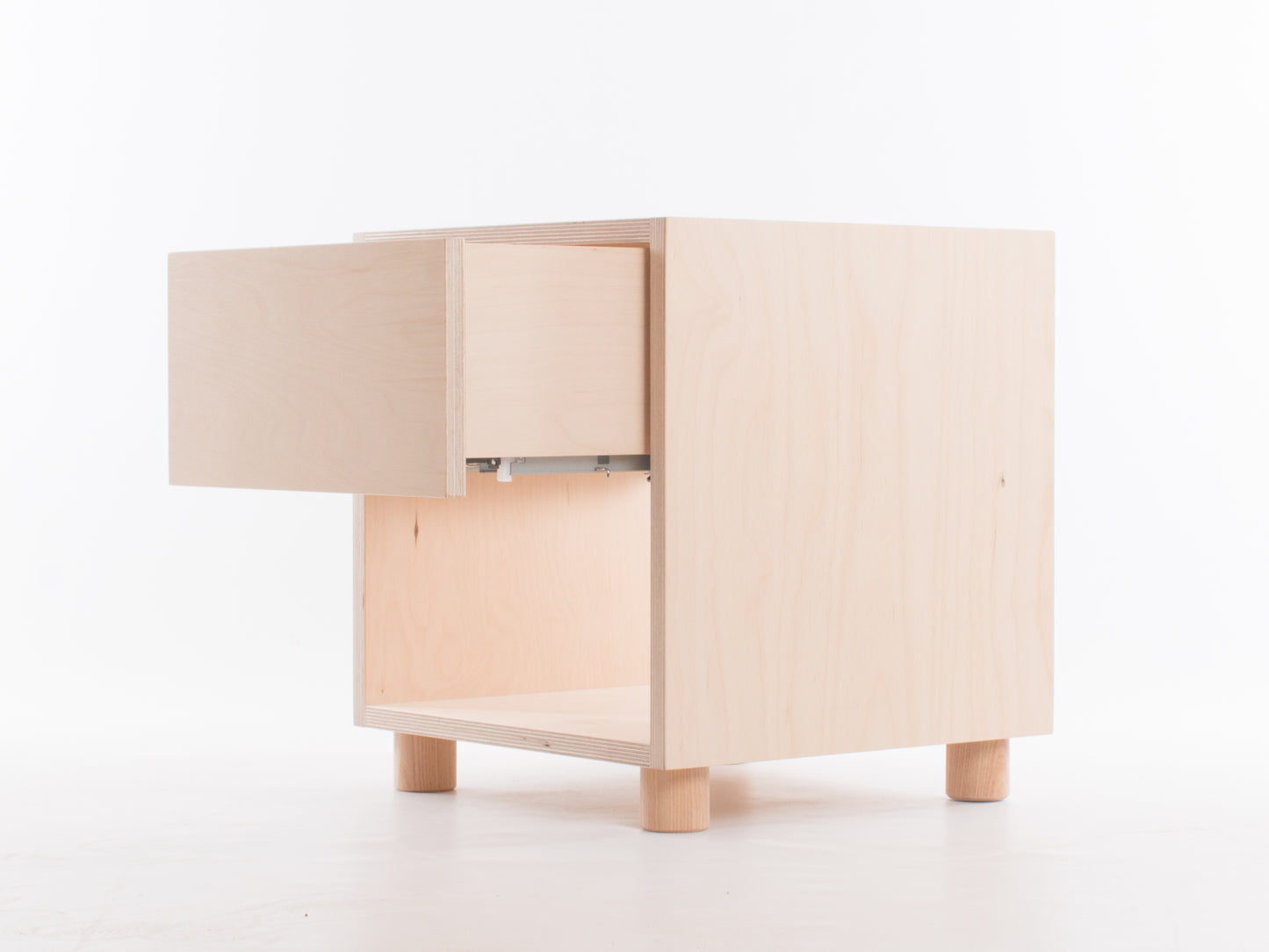 Box Side Table with Drawer