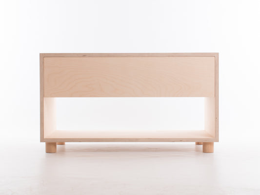 Box Media Unit with Drawer