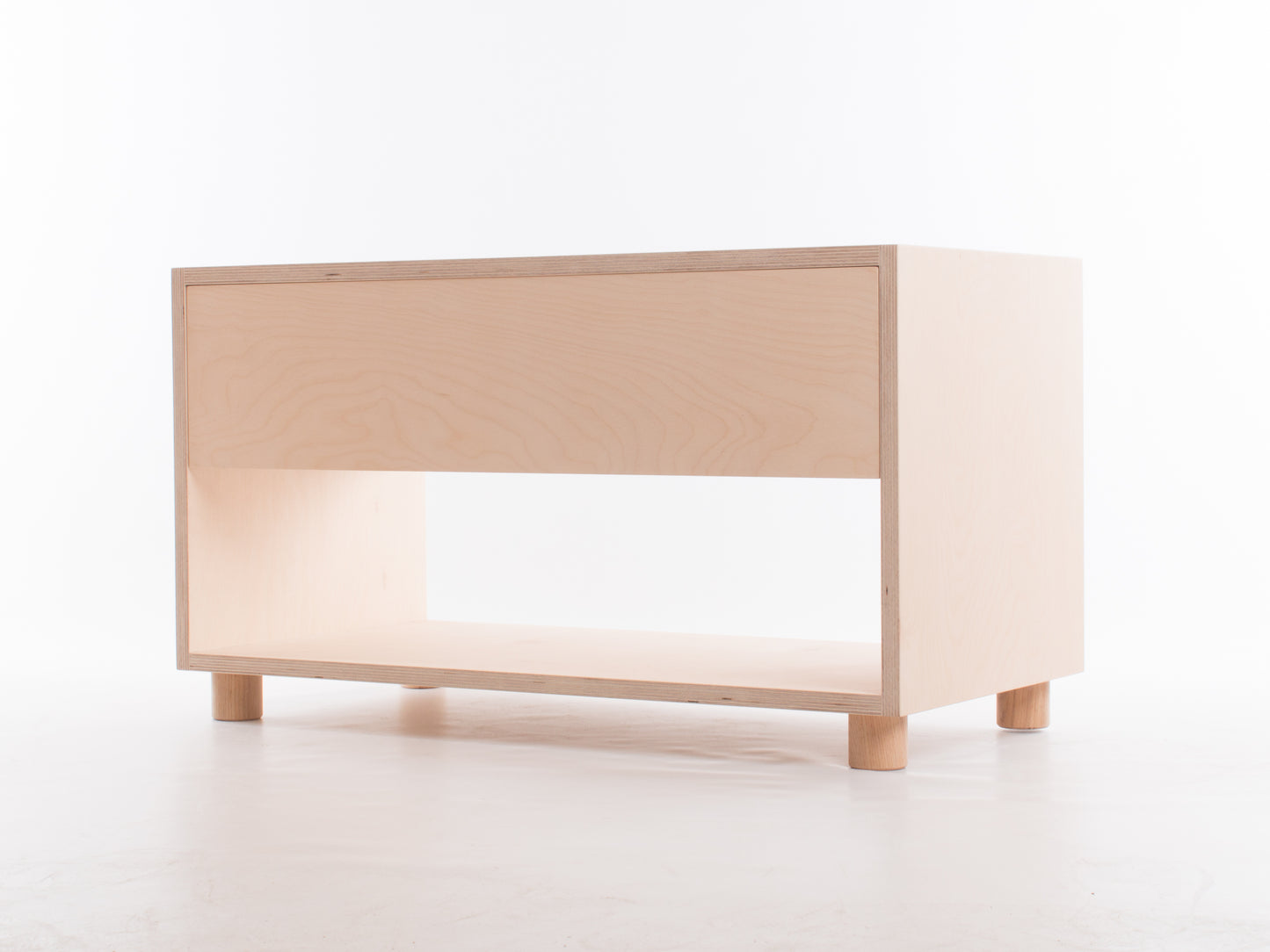 Box Media Unit with Drawer