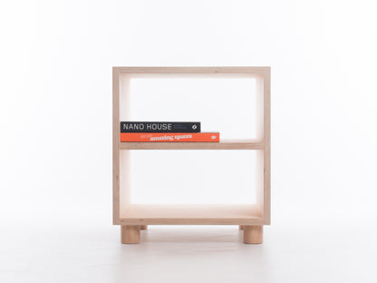 Box Side Table with Shelf