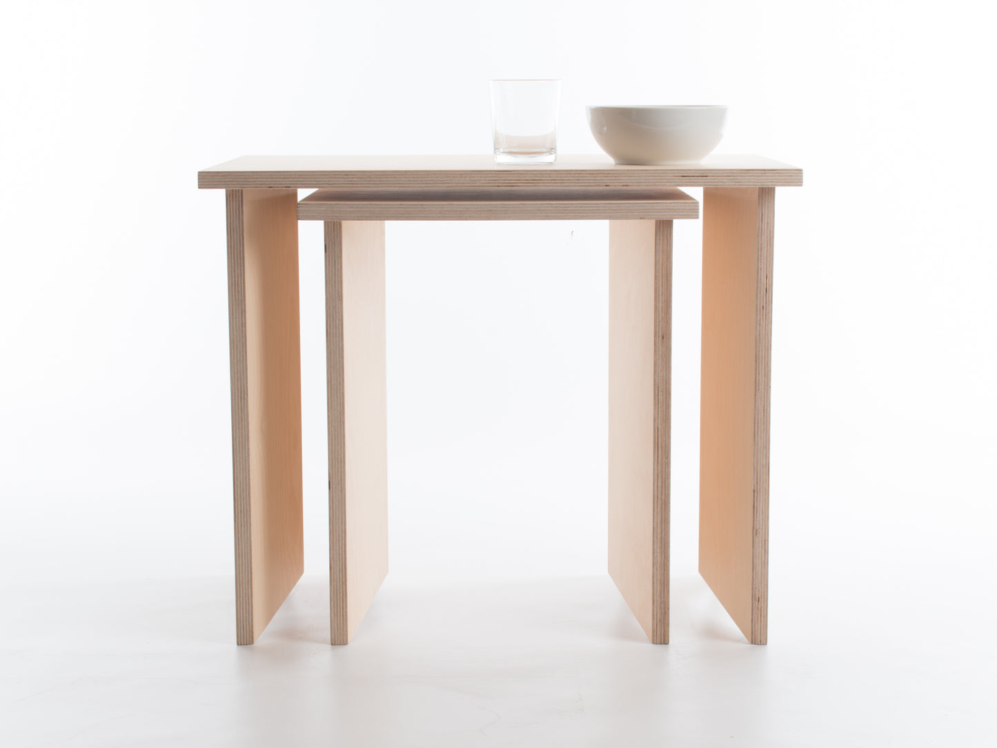 Pair of Nesting Origami Side Tables