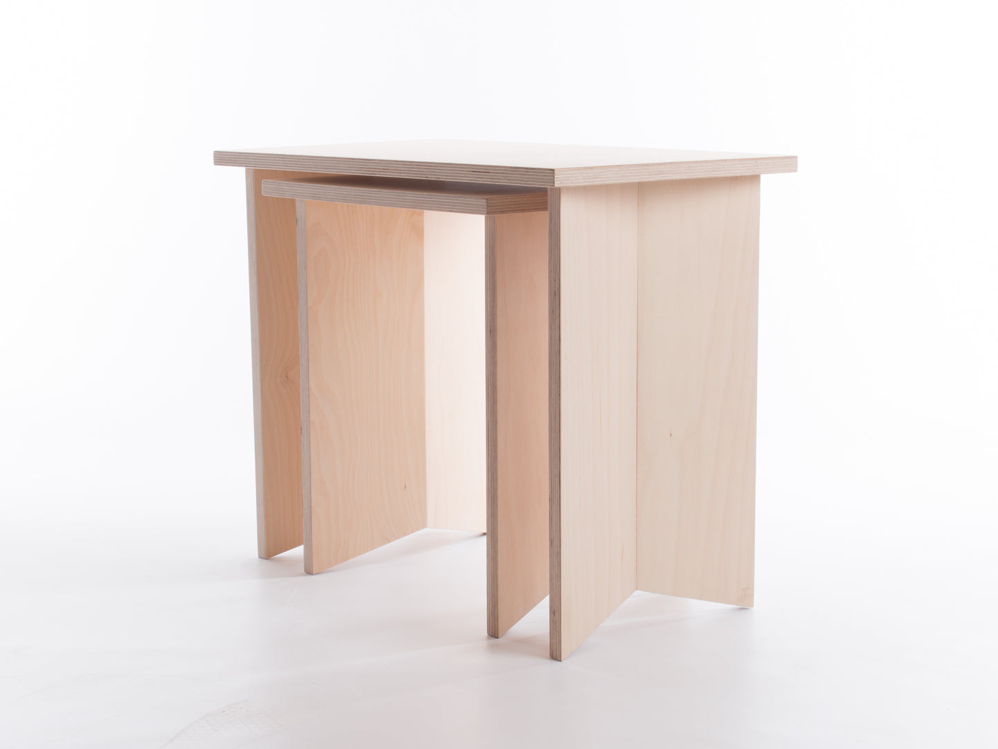 Pair of Nesting Origami Side Tables