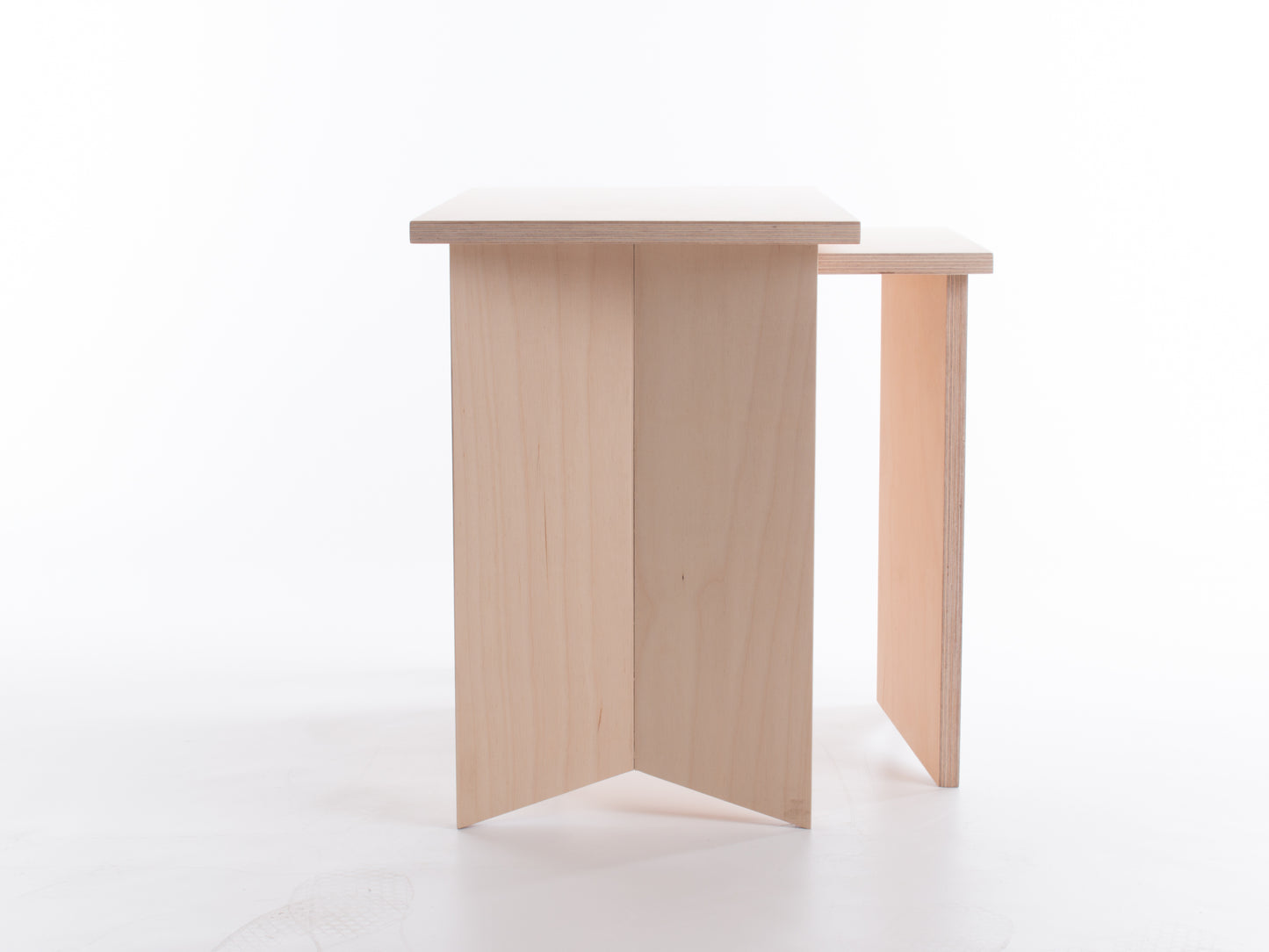 Pair of Nesting Origami Side Tables