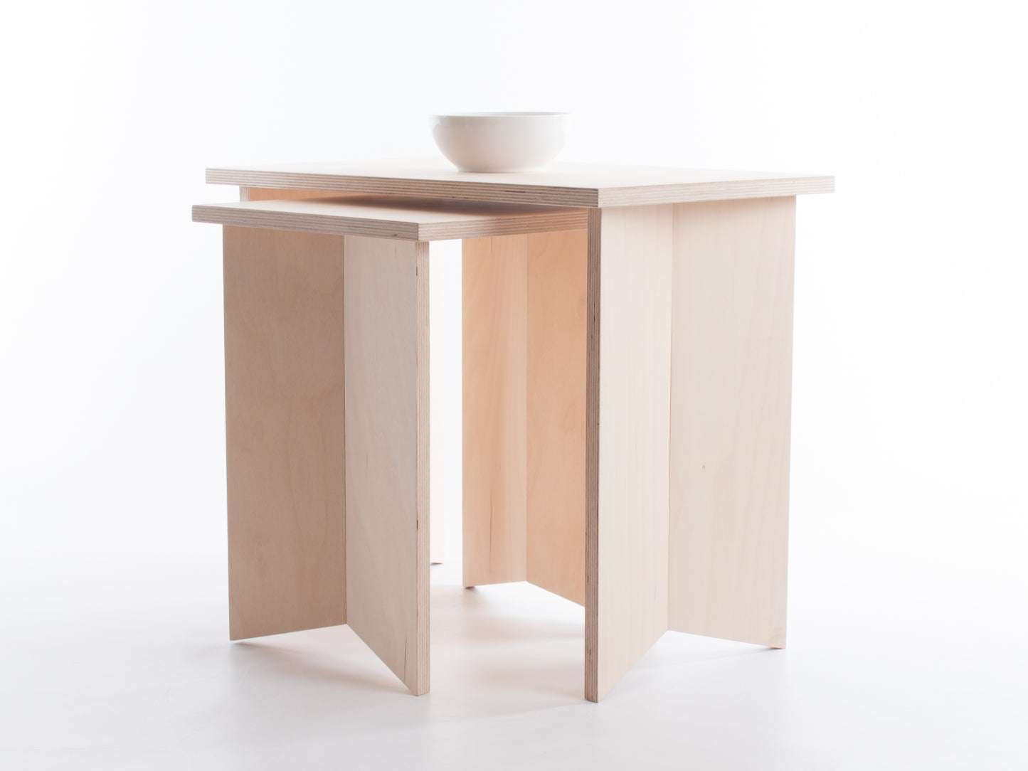 Pair of Nesting Origami Side Tables