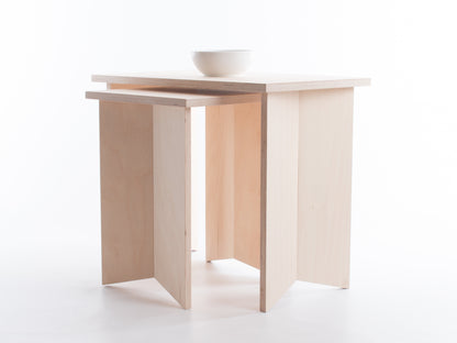 Pair of Nesting Origami Side Tables