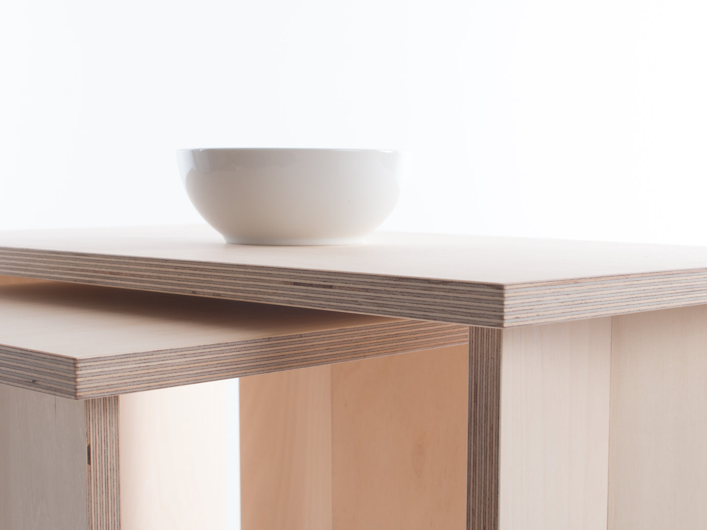 Pair of Nesting Origami Side Tables