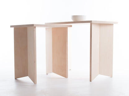 Pair of Nesting Origami Side Tables