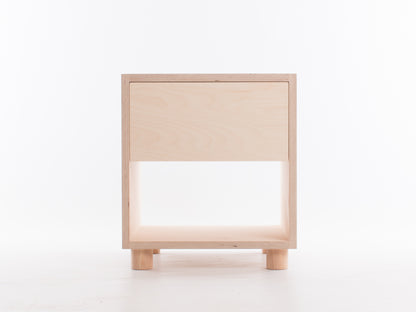 Box Side Table with Drawer